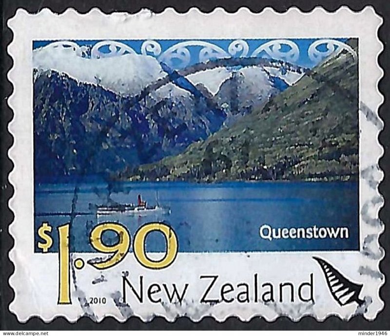 NEW ZEALAND 2010 QEII $1.90 Multicoloured, Scenic-Queenstown Self Adhesive SG...