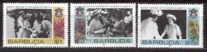 BARBUDA 779-781 MINT HINGED QUEEN ELIZABETH BIRTHDAY