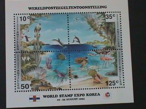 ​NETHERLANDS-ANTILLES-1994-  WORLD STAMP EXPO KOREA'94-MNH -S/S VF LAST ONE