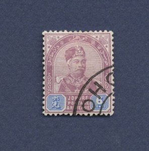 MALAYA JOHORE - Scott 109 - used - 10 cents - - 1921