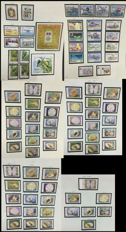 MOMEN: BAHAMAS 1991-2010 COLLECTION MINT OG NH CAT. $2,000 LOT #61000-6