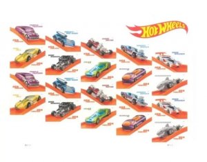 2018 Hot Wheels  forever stamps  5 Booklets 100plp