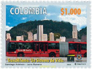 123381 MNH COLOMBIA 2003 TRANSPORTES DE BOGOTA