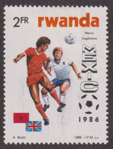 Rwanda 1256 World Cup Soccer 1986