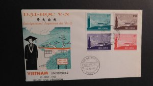 1965 Vietnam FDC First Day Cover Saign Vietnamese Universities Ð?i H?c VN