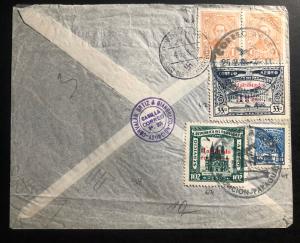 1938 Asuncion Paraguay commercial Registered Cover to Nurembeg Germany