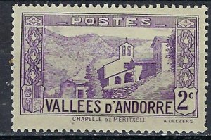 French Andorra 24 MH 1932 issue (ak2797)