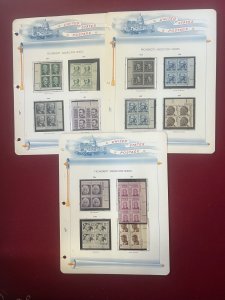 US Scott 1278-95 Prominent Americans  Mint NH Pl. Blocks of 4 ln Mounts