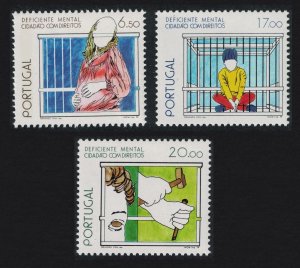 Portugal The Mentally Handicapped 3v 1979 MNH SG#1761-1763