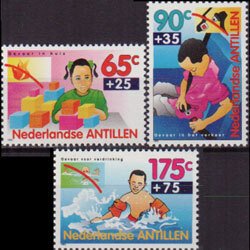 NETH.ANTILLES 1993 - Scott# B294-6 Children Safety Set of 3 NH