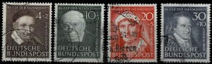 Germany 1951, Sc.#B320-323 used Welfare