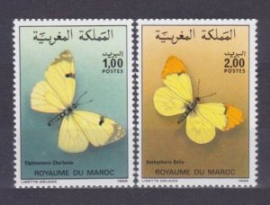 1986 Morocco 1104-1105 Butterflies 5,50 €