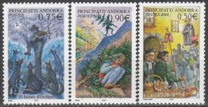 Andorra (Fr) #578-9, 581  MNH  CV $8.25 (A11105)