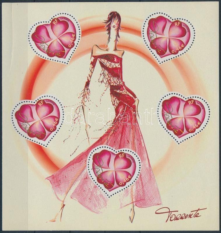 France stamp Greeting stamps: Valentines Day minisheet MNH 2003 WS194159