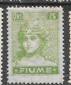 Fiume #29  5c  Italy  (MH)  CV $2.40