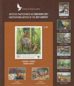 Canada MNH QUEBEC Conservation Stamp 2021  DQ-110  Participating Artists