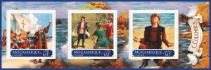 Stamps. Ships,  Christopher Columbus 2019 year 1+1 sheets perforated