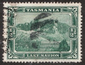 1899 Tasmania Australia Sc #86 - ½d - Lake Marion - Used stamp Cv$12