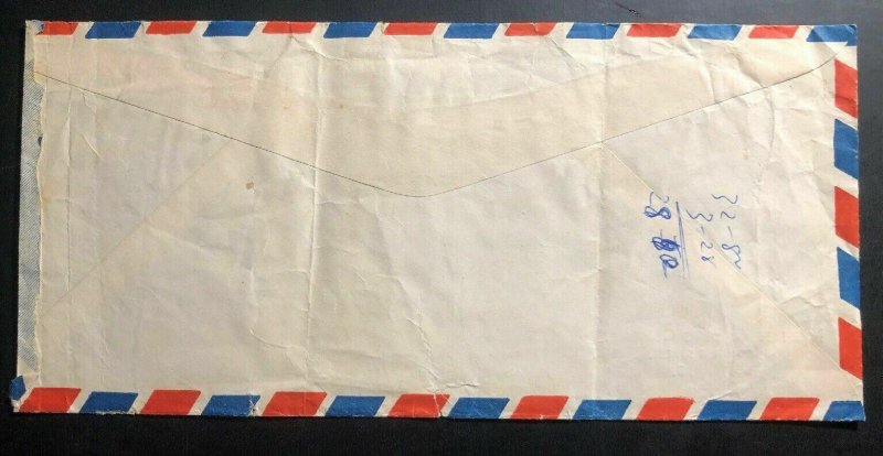 1950s Bombay India Commercial Airmail Cover To Eldoret Kenya British KUT