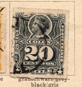 Chile 1880-85 Early Issue Fine Used 20c. NW-09260