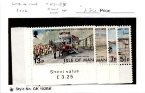Isle of Man, Postage Stamp, #82-85 Mint NH, 1976 Horse Tram (AB)