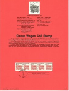 US SP880 Circus Wagon Souvenir Page #2452