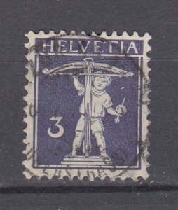 J48778 J LStamps 1909 switzerland used #147 bow-string front