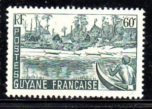 FRENCH GUIANA #195  1947  60c MARONI RIVER BANK     MINT  VF NH  O.G