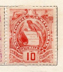 Guatemala 1886-94 Early Issue Fine Mint Hinged 10c. NW-217000