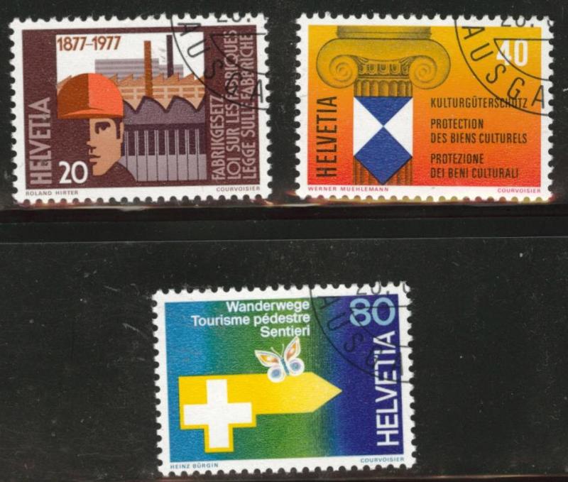 Switzerland Scott 628 MNH** 1977 precancel set