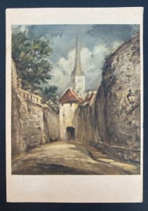 1943 Tallinn Estonia Germany Ostland Picture Postcard Cover City View