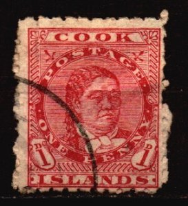 Cook Islands Used Scott 28 w/faults such as wrinkled paper - see scan