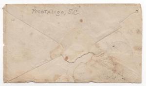 CSA Cover Scott #2 VF Stamp Posotaligo SC Black CDS Feb 13, 1862?