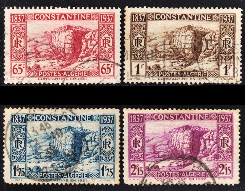 Algeria Scott 113-16 complete set F to VF used.  FREE...