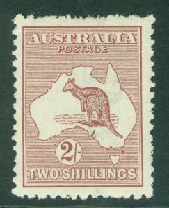 Sg 74 Australie 1924-25. 2 Maroon. Un Fin Très Légèrement Monté Excellent État