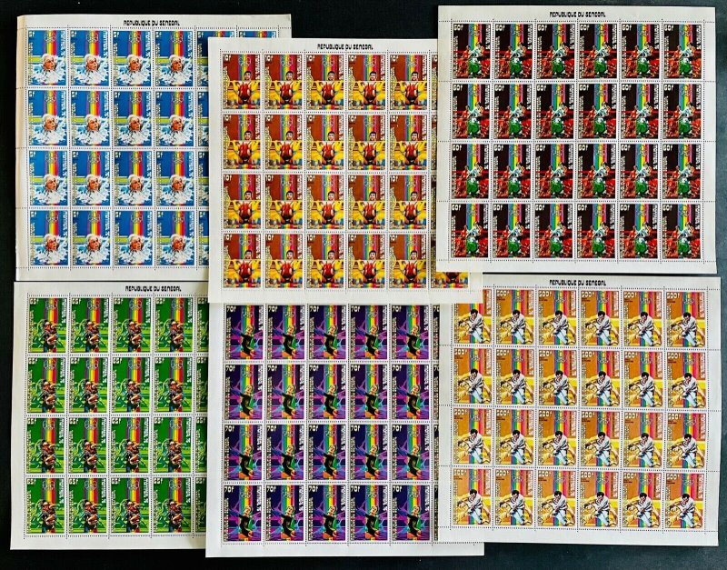 Stamps Olympic Games Montreal 76 II Senegal 1976 Set in Sheets Imperf.