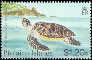 Pitcairn Islands #266-269, Complete Set(4), 1986, Turtles, Never Hinged
