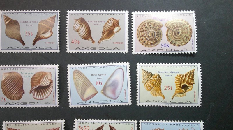 Angola 1974 Seashell Definitive Issue Scott# 573-590 Mint XFNH CPL set of 20