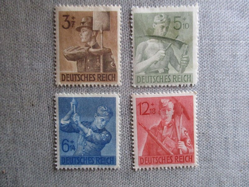 Germany, Scott# B237-B240, MH