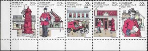 1980 Australia National Stamp Day 5v. MNH SG. n. 752/56