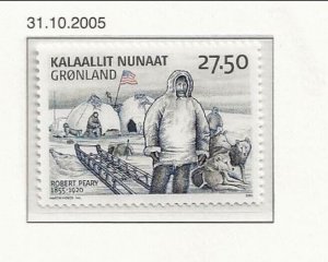 Greenland Sc 462 -462a NH SET & S/S of 2005 - Dogs, Explorer Robert Peary