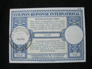 AUSTRALIA INTERNATIONAL REPLY COUPON USED