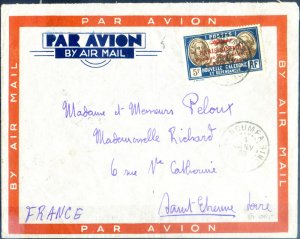 Airmail. For Saint Etienne on 04.01.1936.