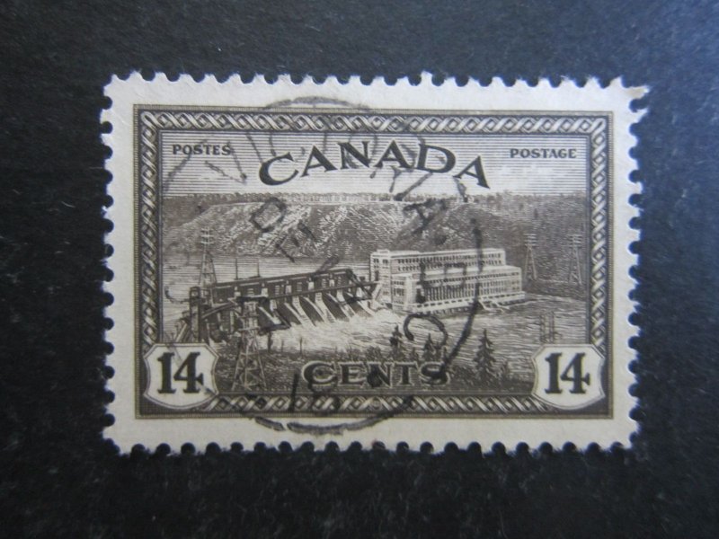 Canada #270 CDS Cancel Victoria B.C. King George VI Peace Issue {ca213}