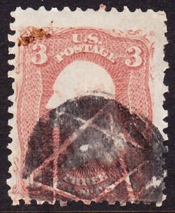 Scott 65, Used, New Haven, CT STAR OF DAVID Fancy Cancel