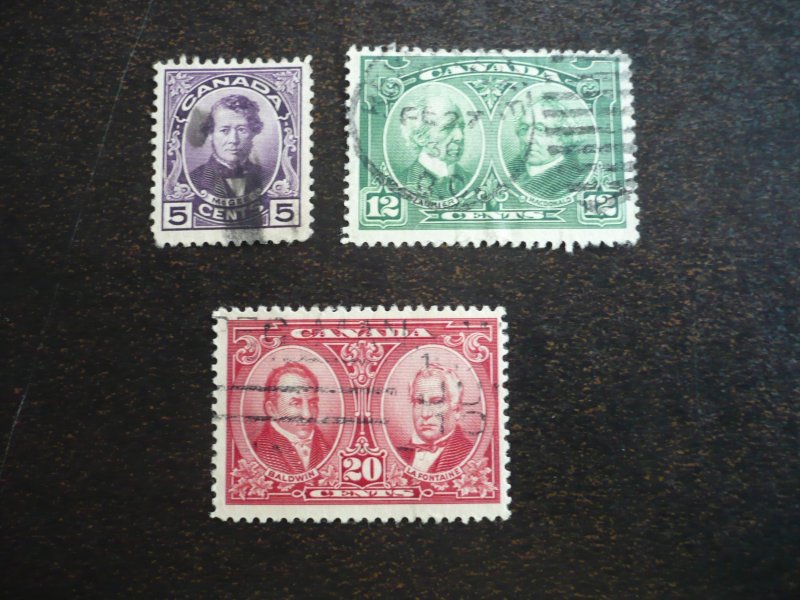 Stamps - Canada - Scott# 146-148 - Used Set of 3 Stamps