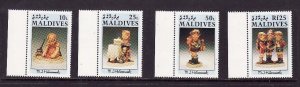 Maldive Is.-Sc#1543//50-unused NH 1/2 set-Hummel Figurines-1991-