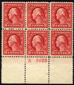 406 VF/XF OG H, extremely well centered plate block,..MORE.. w9249