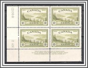 Canada #269 Peace Issue Plate Block Pl 2 MLH