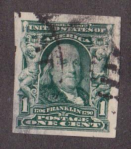 U.S. # 314, Franklin Imperf, Used